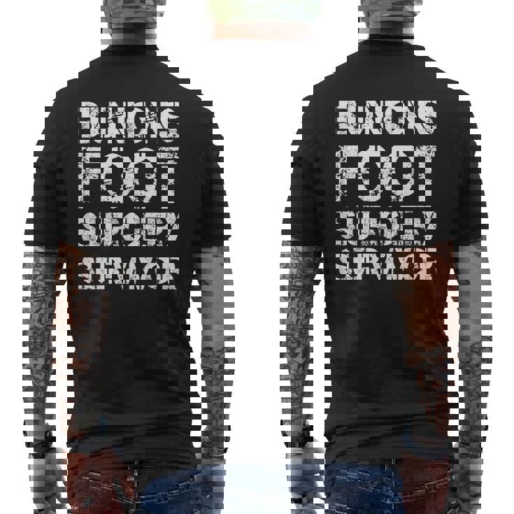 外反母趾足手術サバイバー メンズTシャツ バックプリント