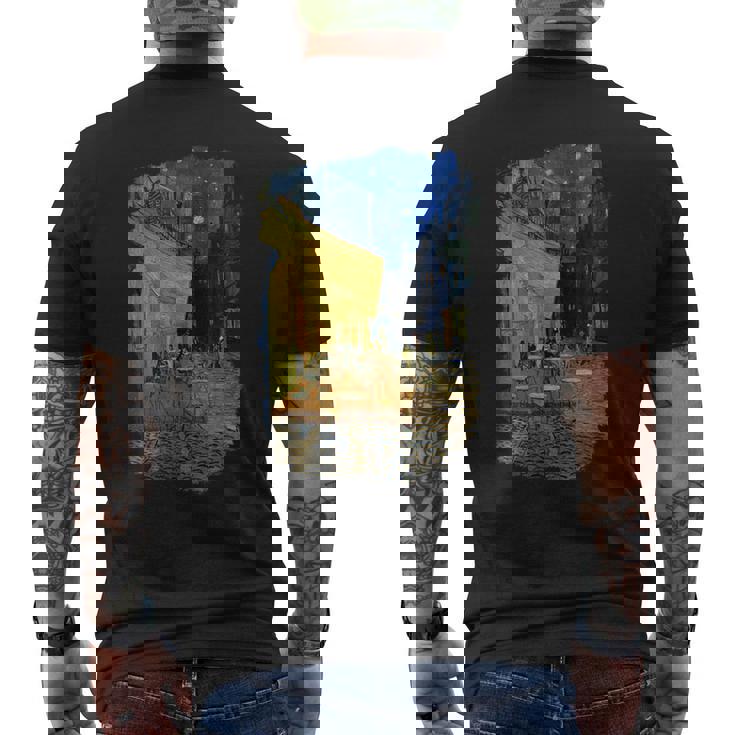 夜のカフェテラス ゴッホ メンズTシャツ バックプリント