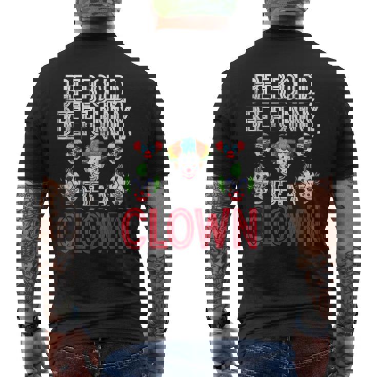 大胆になれ、面白くなりまくれ メンズTシャツ バックプリント