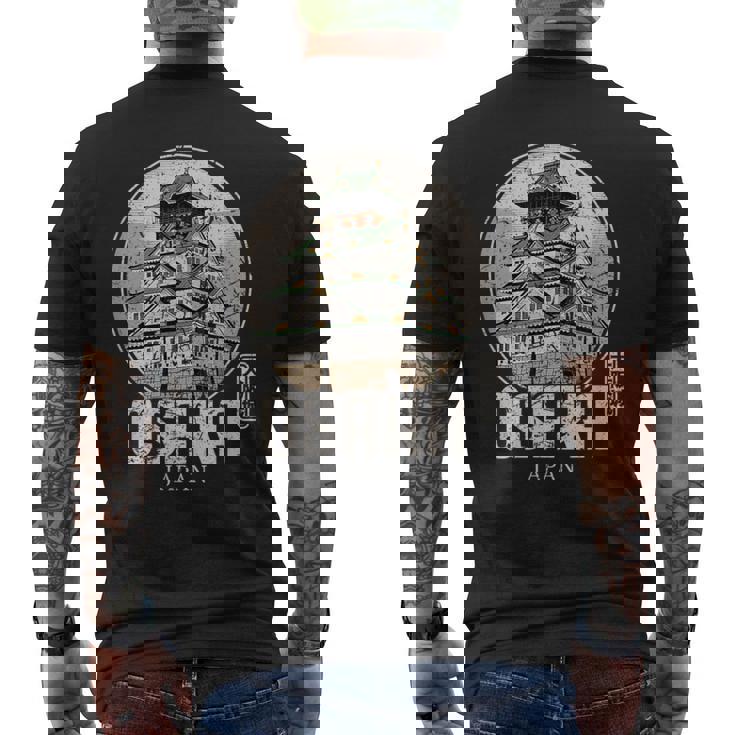 大阪城 日本 お土産 日本の漢字 メンズTシャツ バックプリント