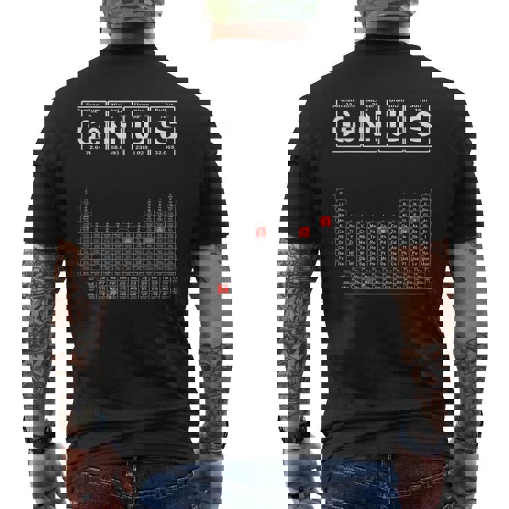 天才周期表tシャツ 天才tシャツ メンズTシャツ バックプリント