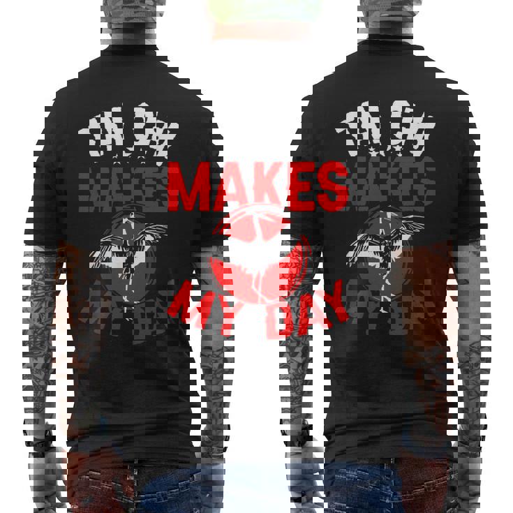 太極拳は私の日をつくる 太極拳 メンズTシャツ バックプリント