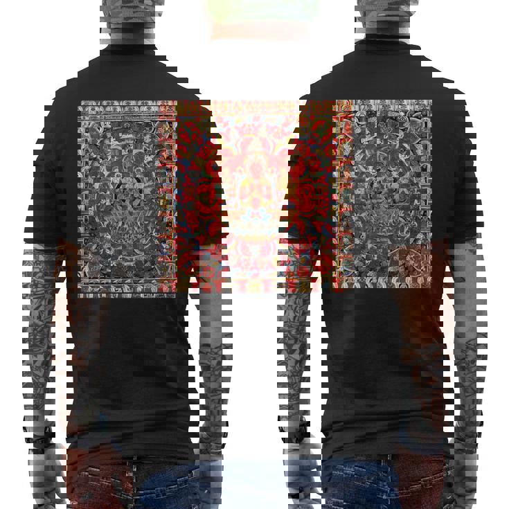 太陽神スーリヤ チベット仏教 タンカ 曼荼羅 仏教 メンズTシャツ バックプリント