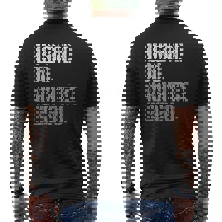 夫 お父さん 建築家 面白い 建築 ヴィンテージ メンズTシャツ バックプリント