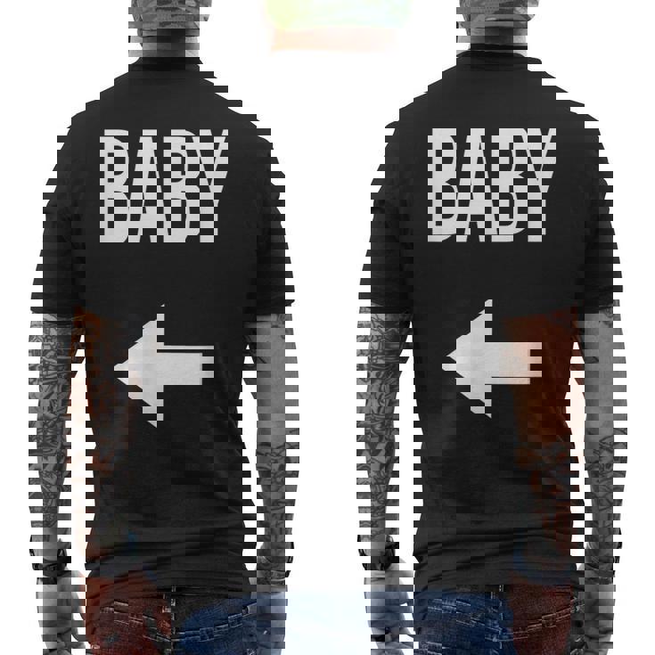 妊娠発表 サプライズ ママとパパ シャツ お父さん用 メンズTシャツ バックプリント