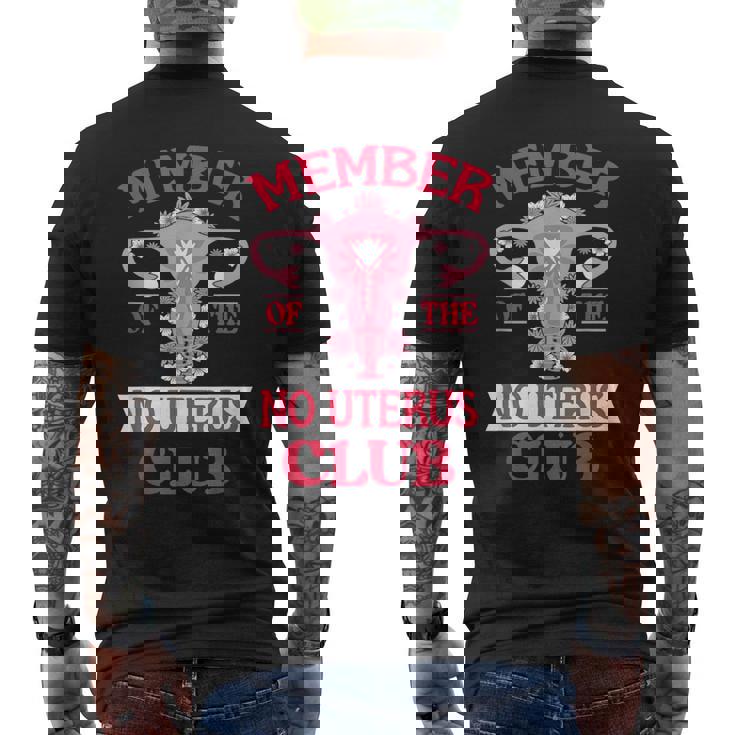 子宮摘出術の生存者 メンズTシャツ バックプリント