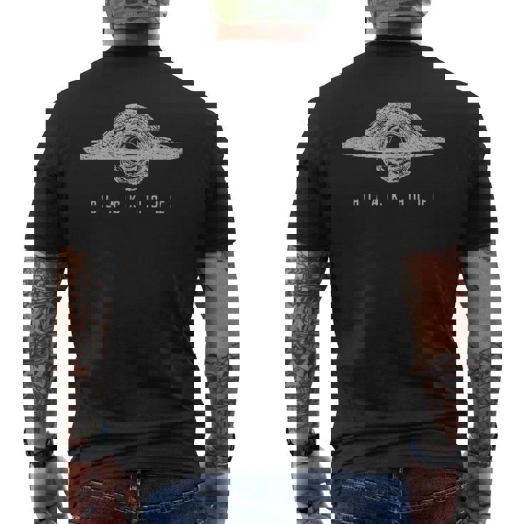 宇宙 星 科学 メンズ キッズ 男の子 半袖 天体 かっこいい おしゃれ カジュアル グッズ ブラックホール メンズTシャツ バックプリント