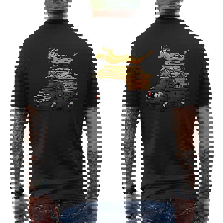 宮型霊柩車 メンズTシャツ バックプリント