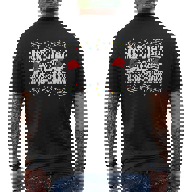 家族のクリスマスにマッチするプレゼントを最も多く手に入れる可能性が最も高いです。 メンズTシャツ バックプリント