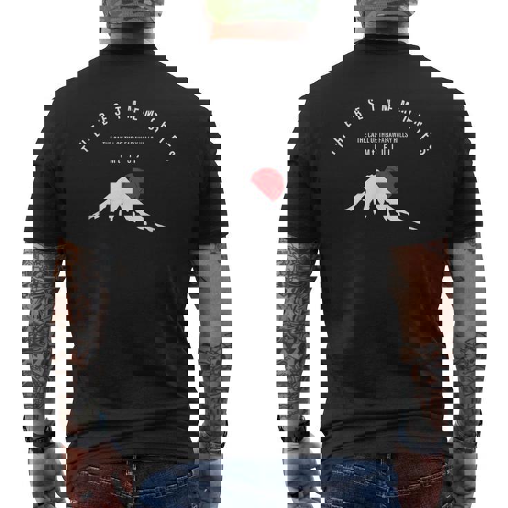 富士山 美しい 日本の山 おしゃれ 朝日 日の出 想い出 お土産 メンズTシャツ バックプリント