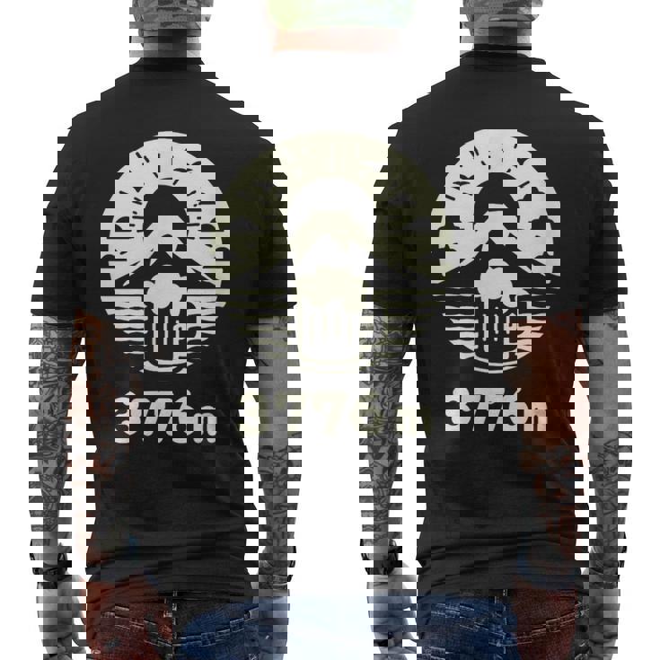 富士山3776ｍ メンズTシャツ バックプリント