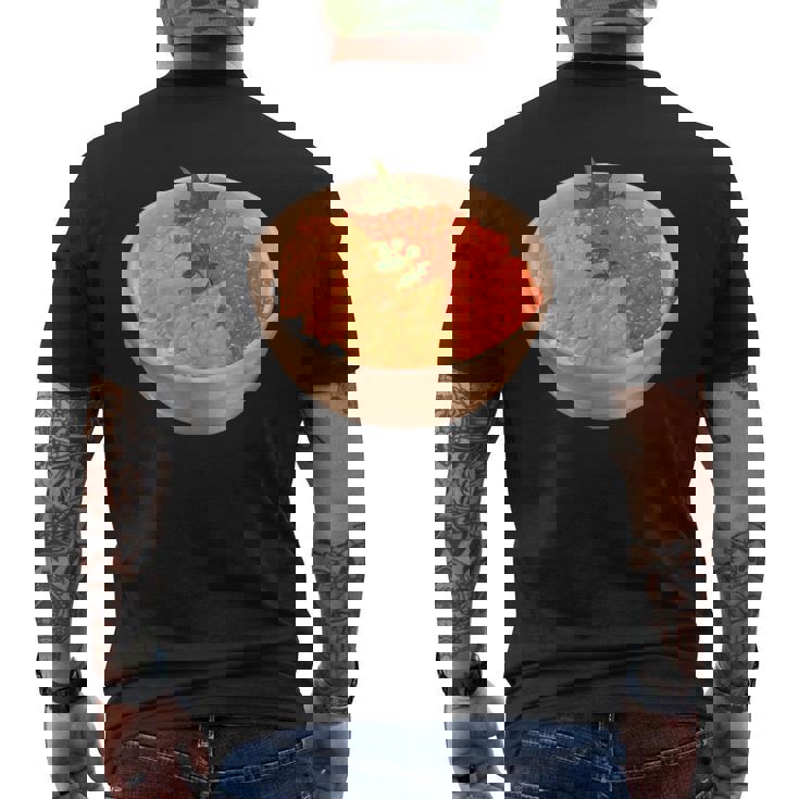 寿司ユニ いくらどんぶり 丼 和食 メンズTシャツ バックプリント