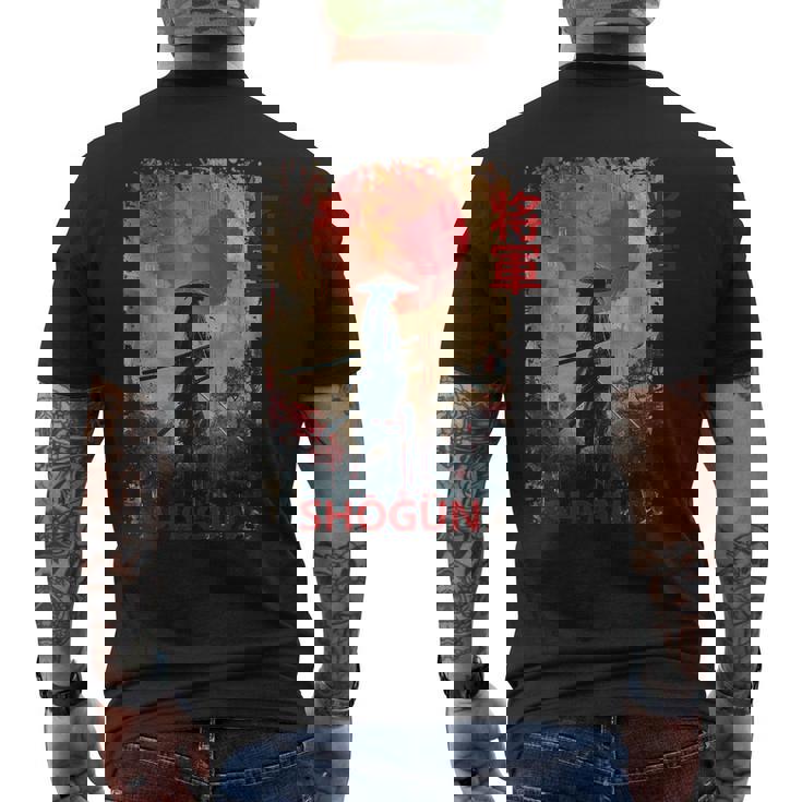 将軍 侍戦士 メンズTシャツ バックプリント