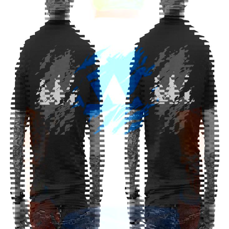 山形県旗 メンズTシャツ バックプリント