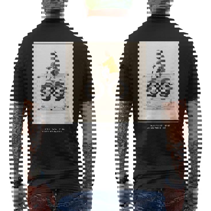 巻き戻しはできません メンズTシャツ バックプリント