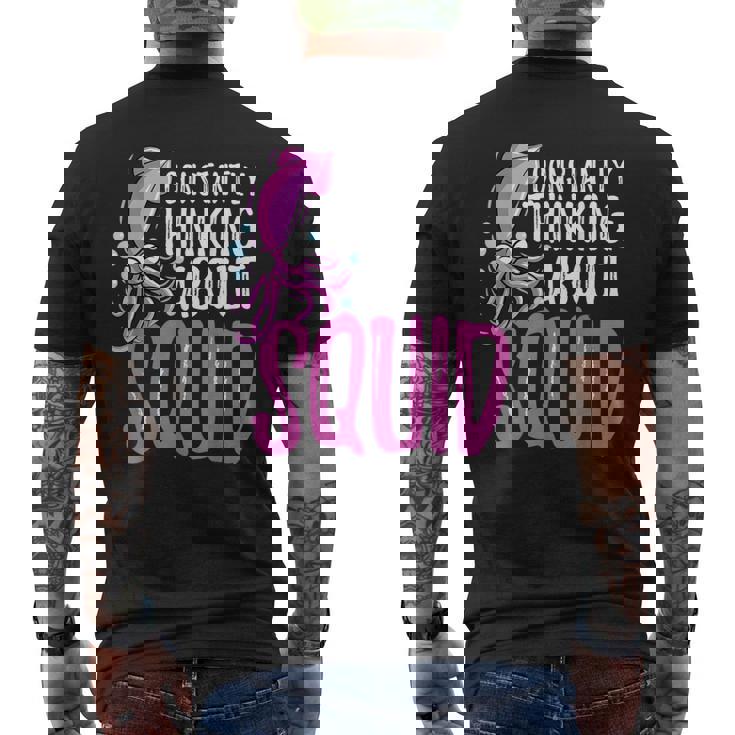 常にイカを考える メンズTシャツ バックプリント