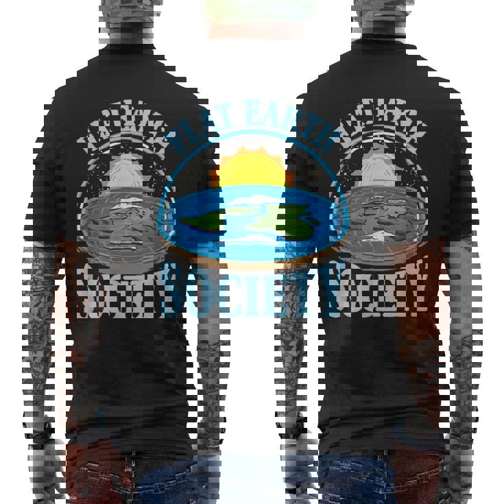 平地球協会フラットアーサー メンズTシャツ バックプリント