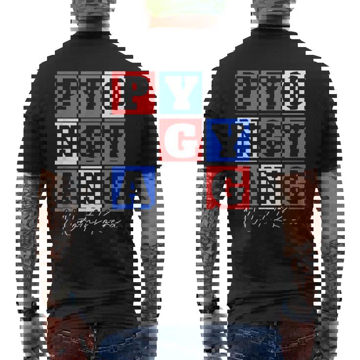 平壌 北朝鮮 旅行 バケーション お土産 メンズTシャツ バックプリント