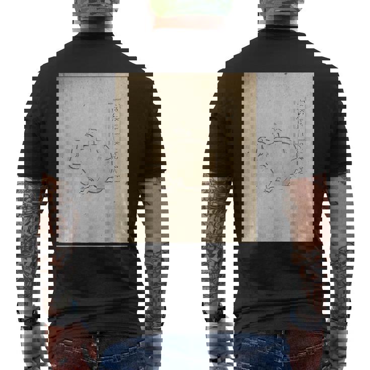 徳利転がし【日本の妖怪シリーズ】 メンズTシャツ バックプリント