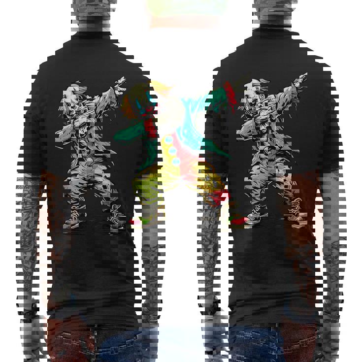 怖いダビングデザインホラーサーカスピエロ メンズTシャツ バックプリント