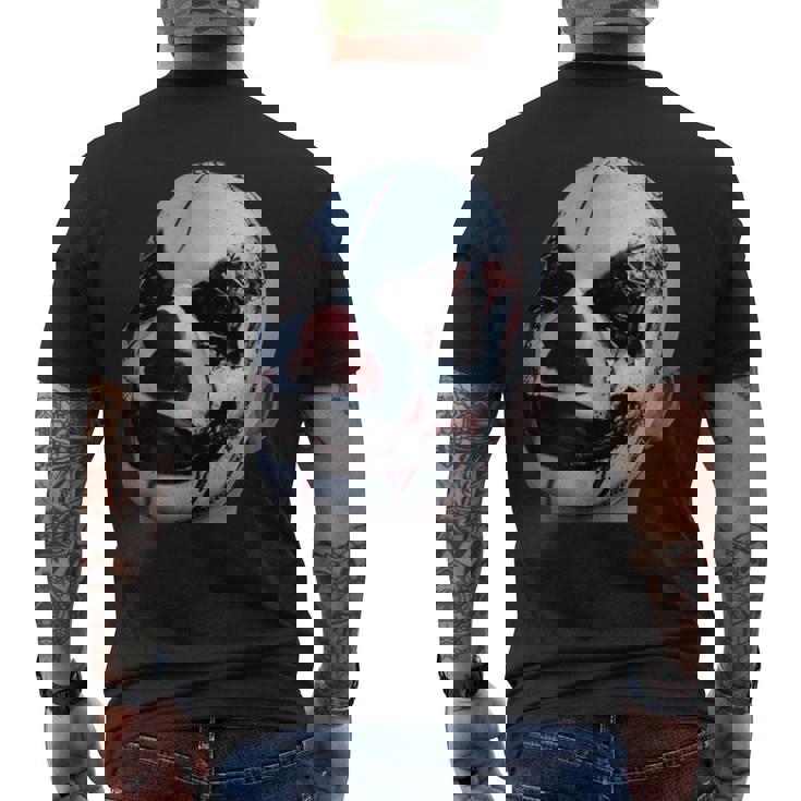 怖い顔 メンズTシャツ バックプリント