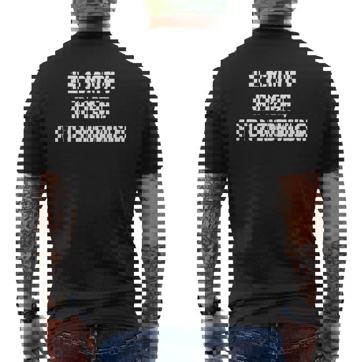 恋に落ちるロシア語での引用 メンズTシャツ バックプリント