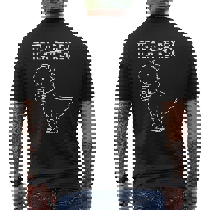 恐竜 駄洒落 ティーレックス おもしろい ジョーク 皮肉 メンズTシャツ バックプリント
