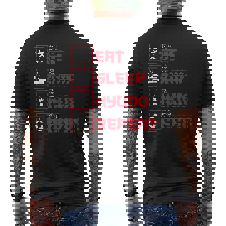 愉快な弓道アパレル日本アーチェリーサムライ メンズTシャツ バックプリント