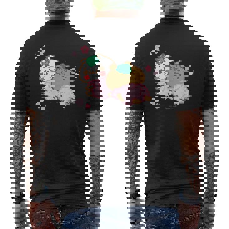 愛しすぎて大好きすぎる。桜 メンズTシャツ バックプリント