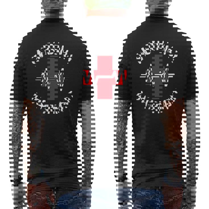 救急科 救急室 医療 メンズTシャツ バックプリント