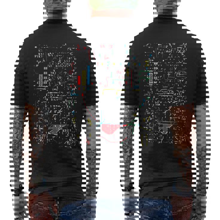 数学 先生 理科 大学 学校 ギフト プライマリー 算数 メンズTシャツ バックプリント