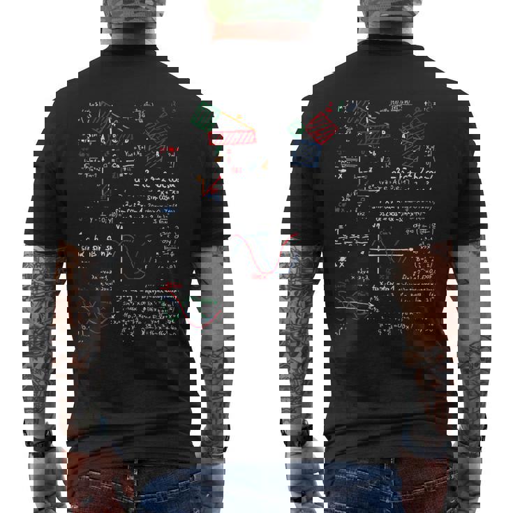 数学教師科学大学学校ギフトオタク主要数学 メンズTシャツ バックプリント