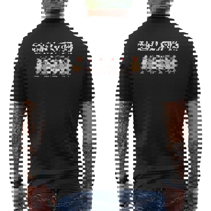 文鳥がいるので帰る！ 文鳥 ペット好き 桜文鳥 シナモン文鳥 クリーム文鳥 おもしろ 白文鳥 文鳥好き メンズTシャツ バックプリント