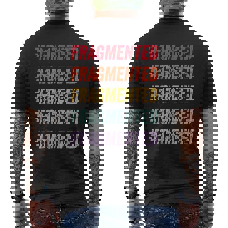 断片化 メンズTシャツ バックプリント