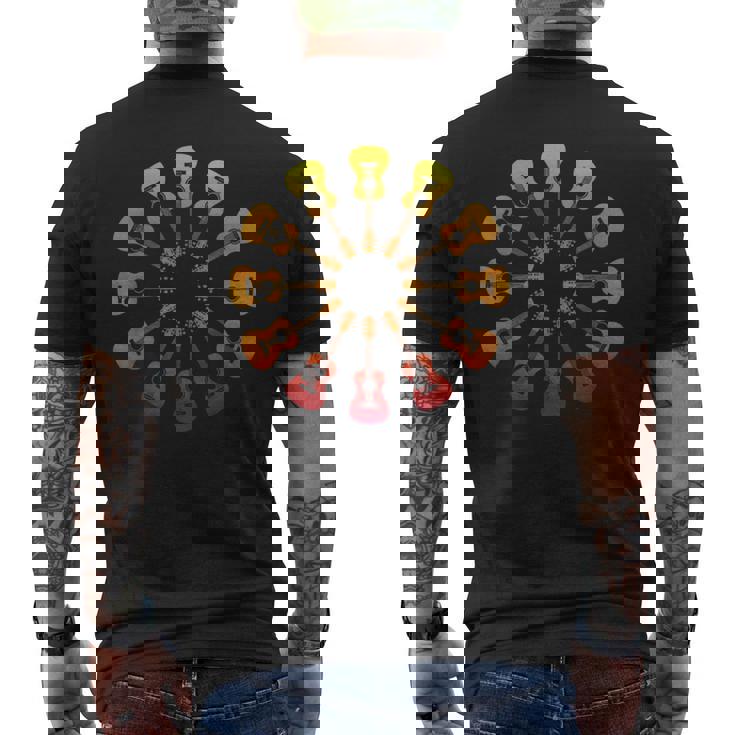 新しいアコースティックギターピックギターギフト愛音楽男性ギター メンズTシャツ バックプリント