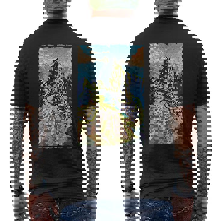 旅行 ペルー リマ マチュ ピチュ クスコ 家族 バケーション お土産 メンズTシャツ バックプリント