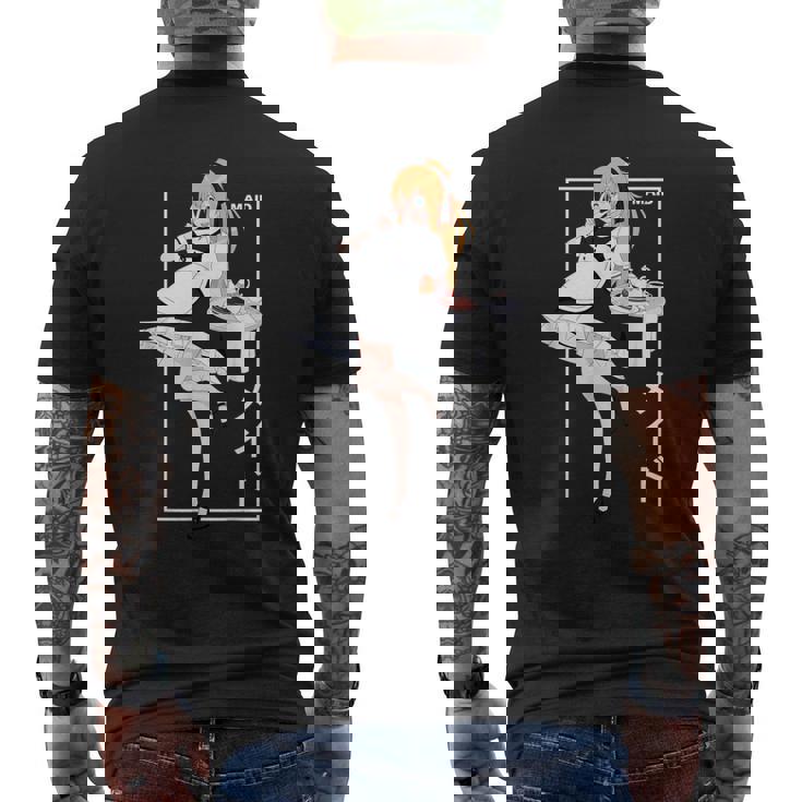 日本アニメメイド漢字オタク メンズTシャツ バックプリント