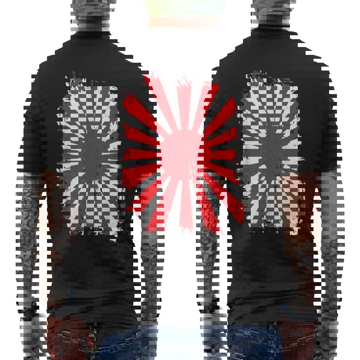 日本戦争旗 日本中道 日本国旗 メンズTシャツ バックプリント