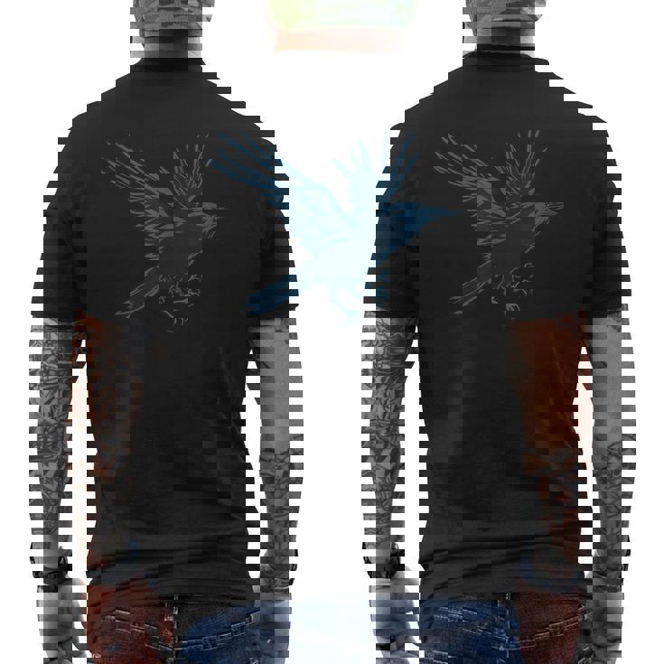 日本神道フィギュア八咫烏 メンズTシャツ バックプリント