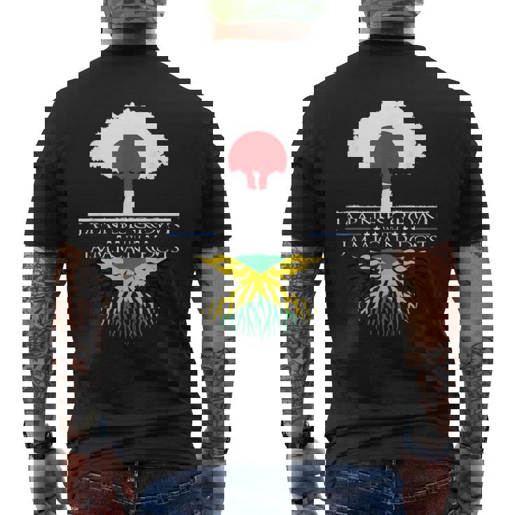 日本育ちのジャマイカ人のルーツ 日本ジャマイカ家系図 メンズTシャツ バックプリント