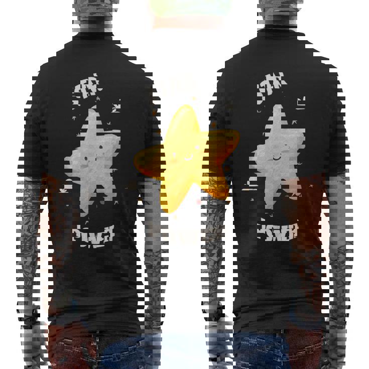 星 宇宙 銀河 月 夜 天文学 かわいい 星空観察 愛 メンズTシャツ バックプリント