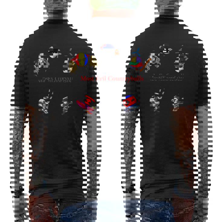 最も邪悪なカントリーボール メンズTシャツ バックプリント