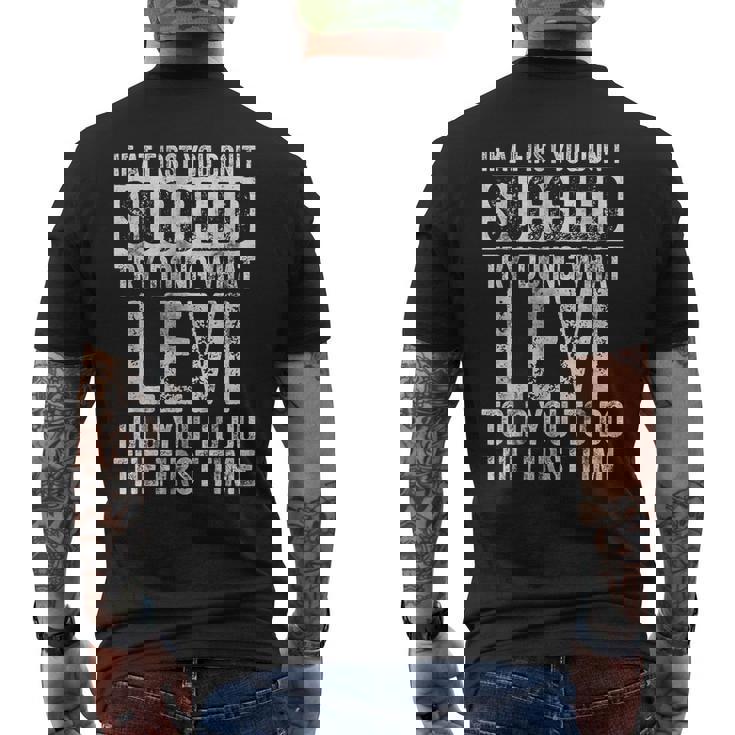 最初は成功しなかったら、リーバイスと同じことをやってみてください メンズTシャツ バックプリント