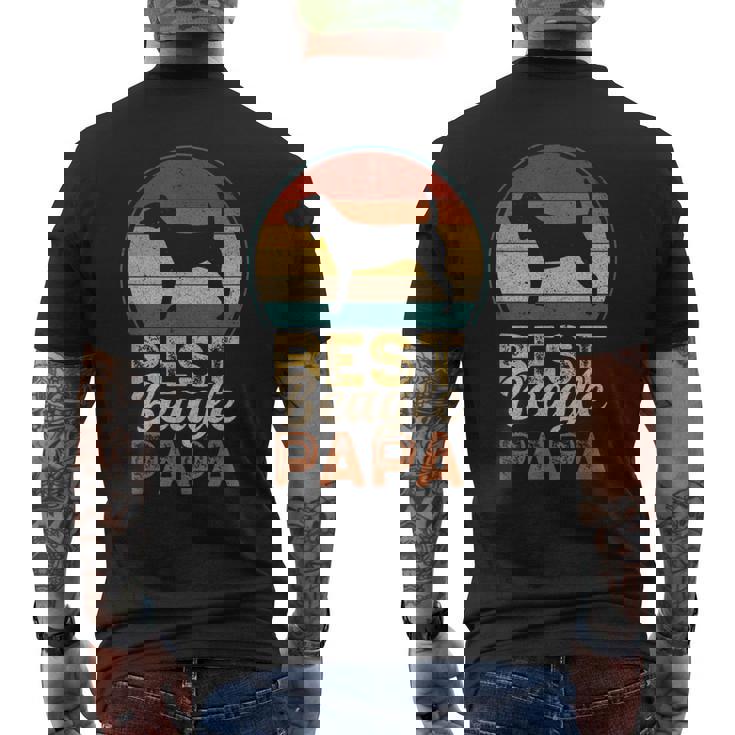 最高のビーグル・パパ、父の日 メンズTシャツ バックプリント