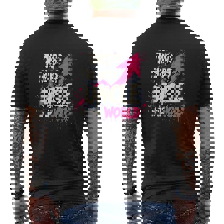 最高の叔父デザイン メンズTシャツ バックプリント