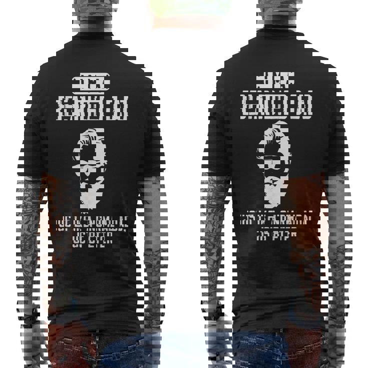 最高の父親にはヒゲがある メンズTシャツ バックプリント