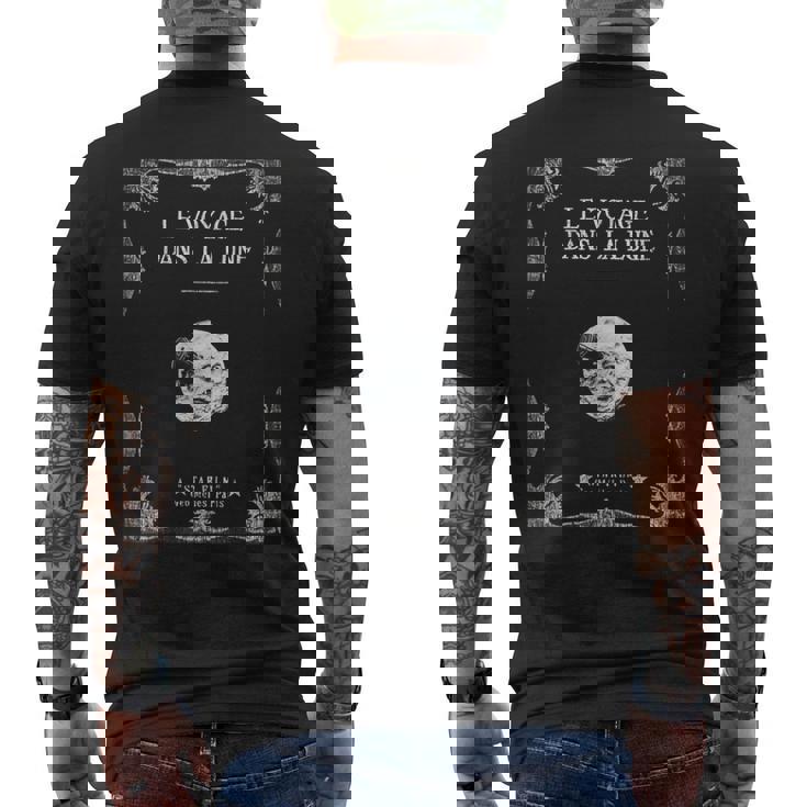 月世界旅行 1902 サイレント映画 ムーン・クラシック メンズTシャツ バックプリント