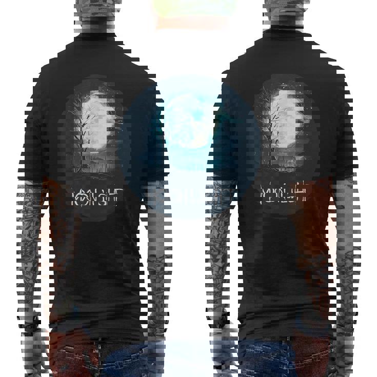 月光愛好家のための素晴らしい夜の服。 メンズTシャツ バックプリント