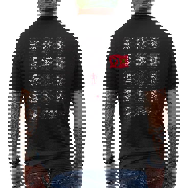 有名な海賊旗 メンズTシャツ バックプリント