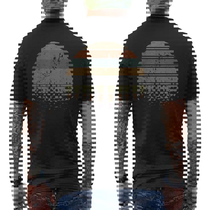 木 屋外 自然 鳥 レトロ 森 メンズTシャツ バックプリント